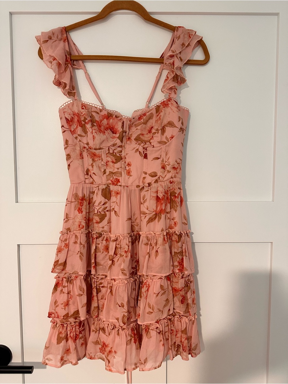Altar'd State Samantha Ruffle Tiered Mini Dress